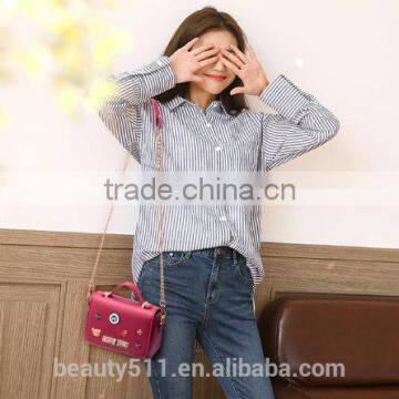 Shape Women Bag Leather Handbag With Rotating Lock Shoulder Bag HB5401