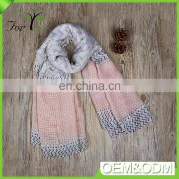 High quality popular new design stylish elegant voile lady silk pashmina shawl scarf