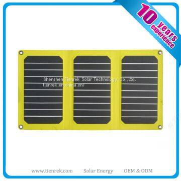 High efficiency Sunpower ETFE Folding Solar Panel Charger 21W with Dual USB