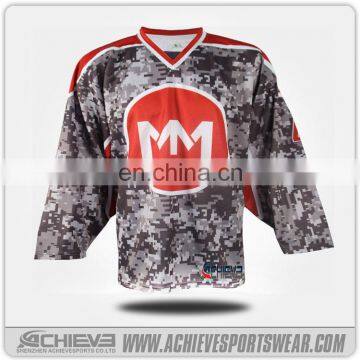 Custom Sublimated Hockey Uniforms Team Traning Hockey Gear Gym Practice Hockey Jerseys Suits photo-3