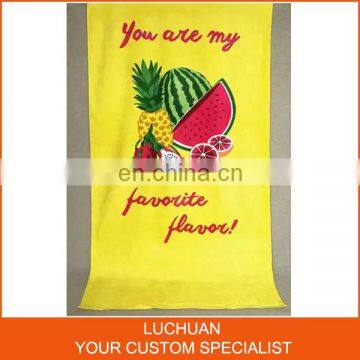 100% Cotton Custom Print Towel For Beach Towel Manufacturer