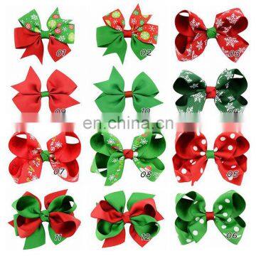 Hot sale Metal Hair Clips christmas bowknot alligator Clips for kids