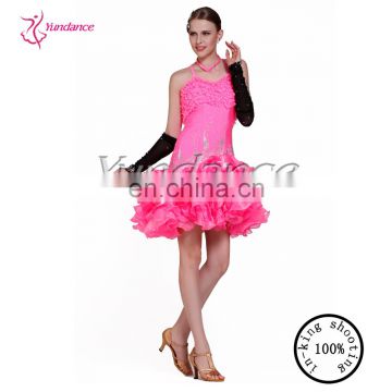 L-13141 2015 New arrival lovely latin dance dress