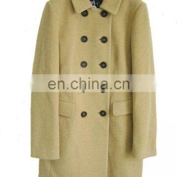 AW warm lady's wool cashmere pea coat