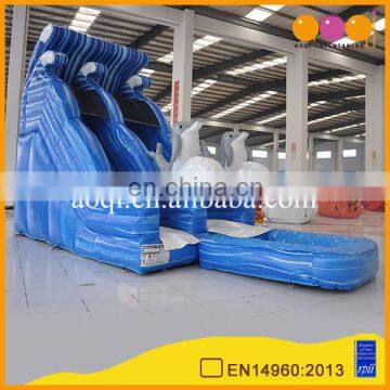 2017 China Popular Water Games Dolphin Inflatable Water Slides for Lake photo-2