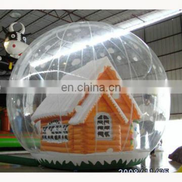 Inflatable snowflake ball bouncer,inflatable bouncer house, inflatable transparent ball