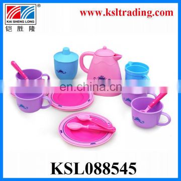 Funny plastic kid tea set toy