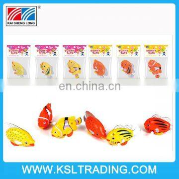 2015 wholesale kids plastic toys Wind up fish