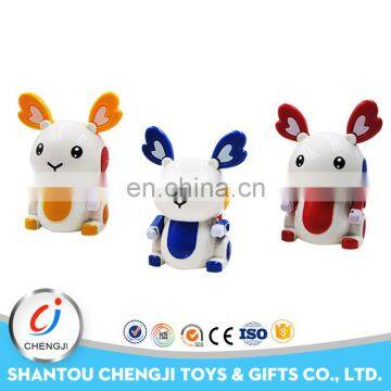 High quality plastic colorful soft creative toys small plastic rabbits