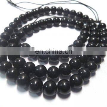 6mm Black tourmaline round beads loose tourmaline beads for making jewelry