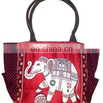 Cotton Canvas Fabric Owl Design Shopping Tote Bags photo-4