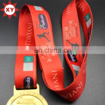 Polyester Sublimation Medal Lanyard Ribbon With Custom Logo photo-2