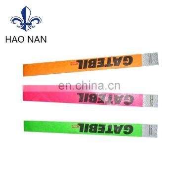 hot selling party and concert items printing tyvek wristband