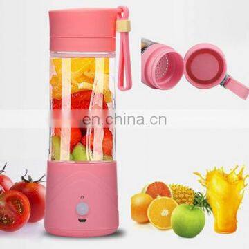 Mini USB Electric Juicer , Portable 380ml Blender Drink Bottle Smoothie Maker Ice Crusher