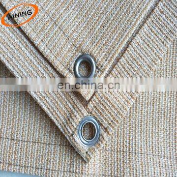 Brown Car Parking Shade Cloth / Agricultural Shade Net