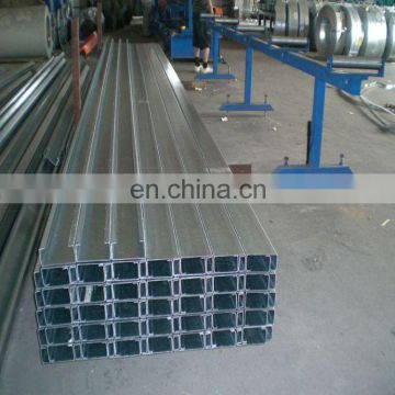 Q235 / Q345 Hot galvanized C Channel profile C section shaped purline steel channel