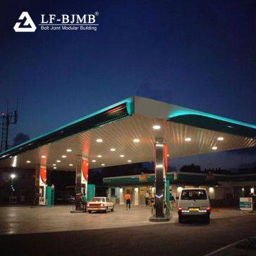 Design Steel Structure Space Frame Filling Station Petrol Gas Station Canopy for Sale photo-3