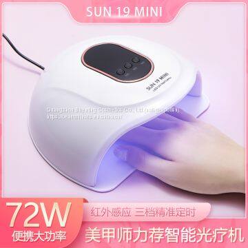 Color White / Green Nail Dryer Uv Led Lamp