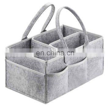 Hot Selling Soft Felt Baby Diaper Caddy Organizer photo-2