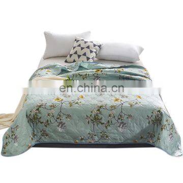 2020 Summer New Product 100% Polyester Aloe Cotton Reactive Printing Floral Multi Size Various Design Summer Quilt Blanket photo-3
