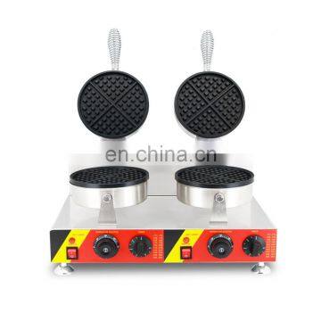 Electric double bubble waffle maker waffle iron belgium waffle machine