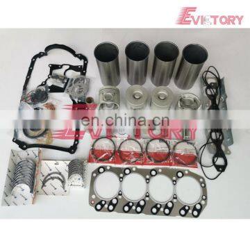 4JH1-TC 4JH1T 4JH1 Engine overhaul rebuild kit piston + ring cylinder liner gasket bearing for Isuzu D-MAX