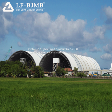 Factory Bolt Ball Space Frame Coal Storage Roofing Structure Power Plant Shed Cememt