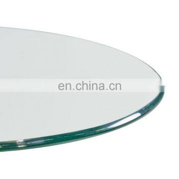 36" Inch Round Glass Table Top, 3/8" Thick, Ogee Edge, Tempered Glass