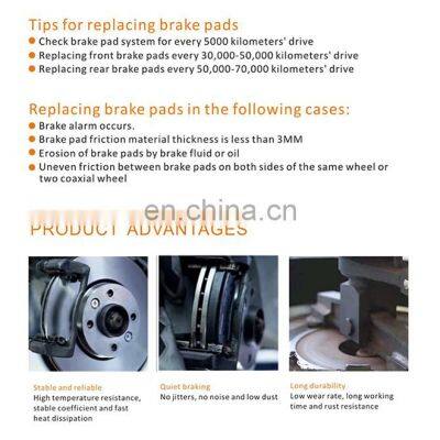 Auto Parts Brake Disc Pad for TOYOTA PREVIA TCR10 04466-28020