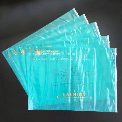Custom Pe Cpe Plastic Packaging Bag With Zipper for Clothing Manufacturer