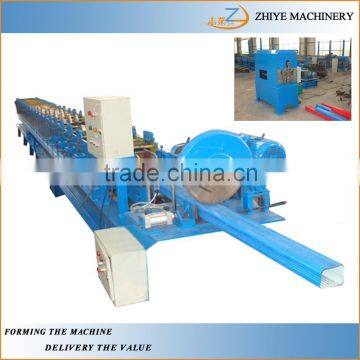 square gutter making machine/steel round down pipe cold forming machinery