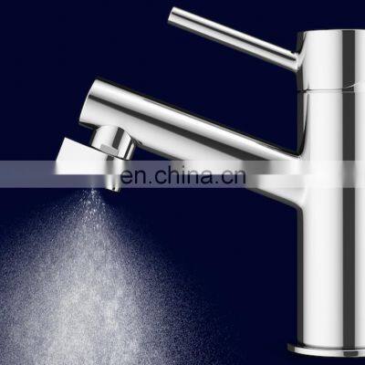 304 Stainless hot sale abs chrome plastic pull-down single cold basin faucet