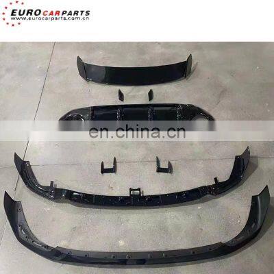 F40 Aero Kits Fit for 1 Series 2019-2021 F40 to MP Style Gloss Black Front Lip Diffuser Spoiler for F40 MP Body Kits