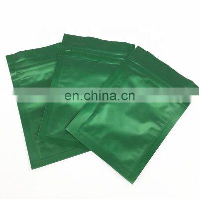 Matte Frosted 3 Side Seal Bag Green Mini Zip Lock Bags 3 Side Seal Zipper Bag Mylar Food Packaging Pouch PE Food Package Free photo-4