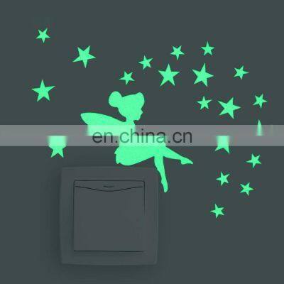 Luminous Cartoon DIY Switch Sticker Wall Sticker Decoration Fluorescent Living Room Children Room Home Decor