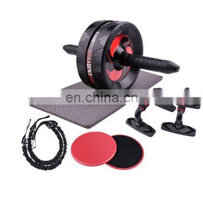 Factory wholesale new AB roller kit With kneeling pad Push-up stand Resistance band