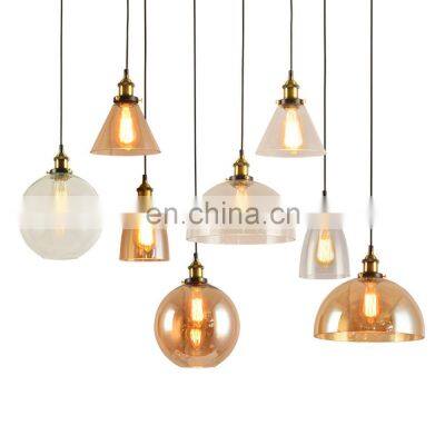 Modern Glass Nordic  Pendant Lamp E27 Decorative Hanging Lighting