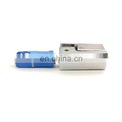 FTTH Peralatan Serat Optik SC UPC Bare Fiber Switch Adapter SC Hybrid Adapter Fiber Coupler Fiber Optic Adapter photo-4