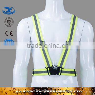 High vis roadway safety running jogging riding elastic warning reflective belt RF045