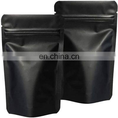 Food Packaging Bag Manufacturer Plastic Stand Up Pouch Kraft Paper / Matte / Glossy Finish Pouch With Foil Lined