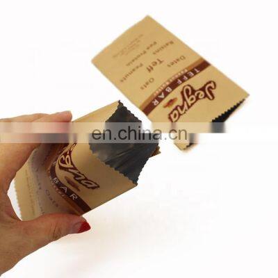 Food Grade custom printed center back sealing bag snack food packaging bag heat seal foil lined