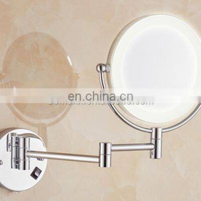 New Style Entirety Frame Wall-mounted Extendable Two Side LED Makeup Mirror photo-5