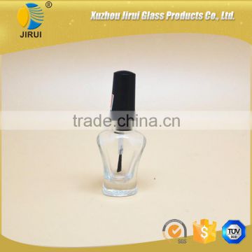 9ml CLEAR nail polish glass bottle