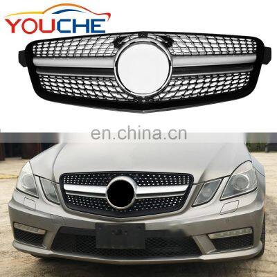 2010 2011 2012 2013 W212 grille diamond radiator style front mesh grille for Mercedes Benz E class pre facelift  W212 2010-2013