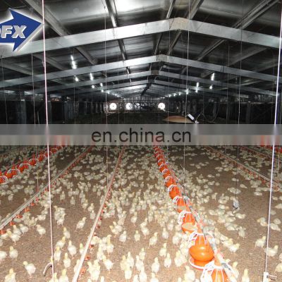 Qingdao prefab light steel frame poultry broiler chicken farm house building