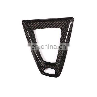 Real Carbon Fiber Car Interior Gear Shift Frame Trim For BMW M3 M4 Left Hand Drive Accessories