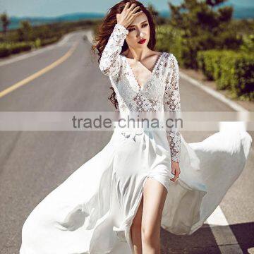 C71672A sexy V-neck newest design fashion long evening gown