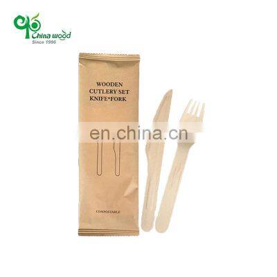 YADA Disposable Wooden Cutlery Set Biodegradable Compostable Sustainable Natural Wooden Fork and Spoon photo-4