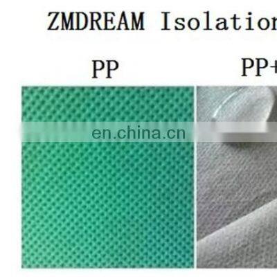 10 Pack Non-Woven Fluid Resistant PP+PE Disposable Isolation Gown