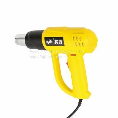 Qili China Wholesale Domestic Ni Cr Wire Heating Core Hot Air Blower Gun Yellow Gun